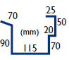 Remate canalon panel sandwich